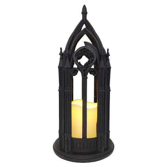 12.5" LED Black Cathedral Lantern by Ashland®